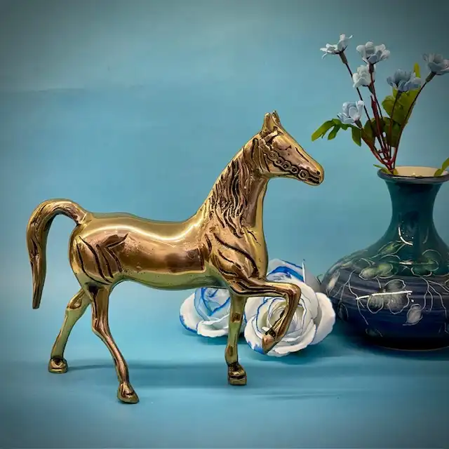 دکوری برنجی مدل اسب متالوکس