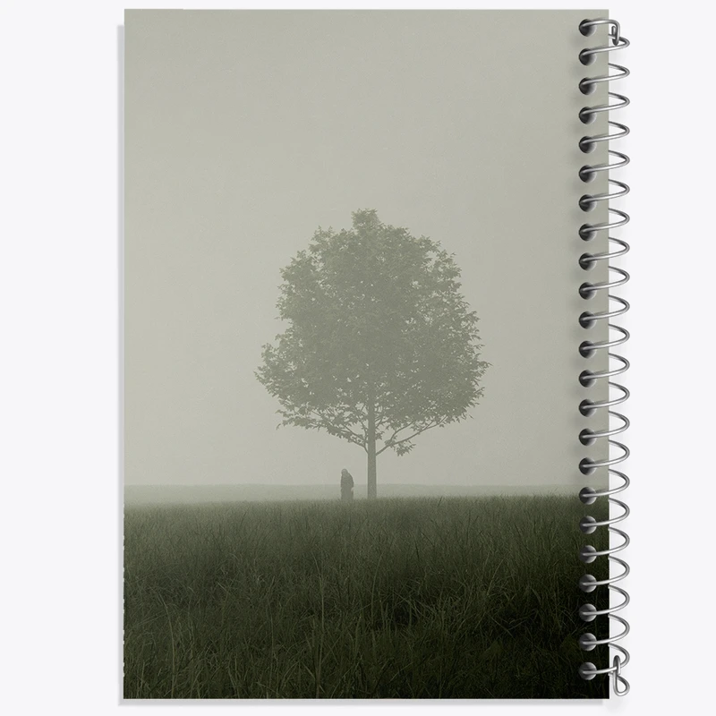 دفتر مشق 50 برگ خندالو طرح تک درخت کد F527