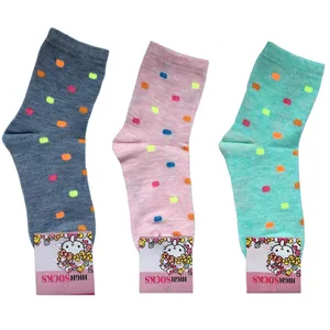 جوراب دخترانه مدل توپ توپی کد 6216650 مجموعه 3 عددی