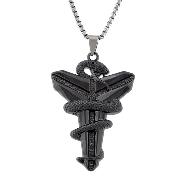 گردنبند مردانه برانت مدل مار محافظ پیکان تیر وایکینگ