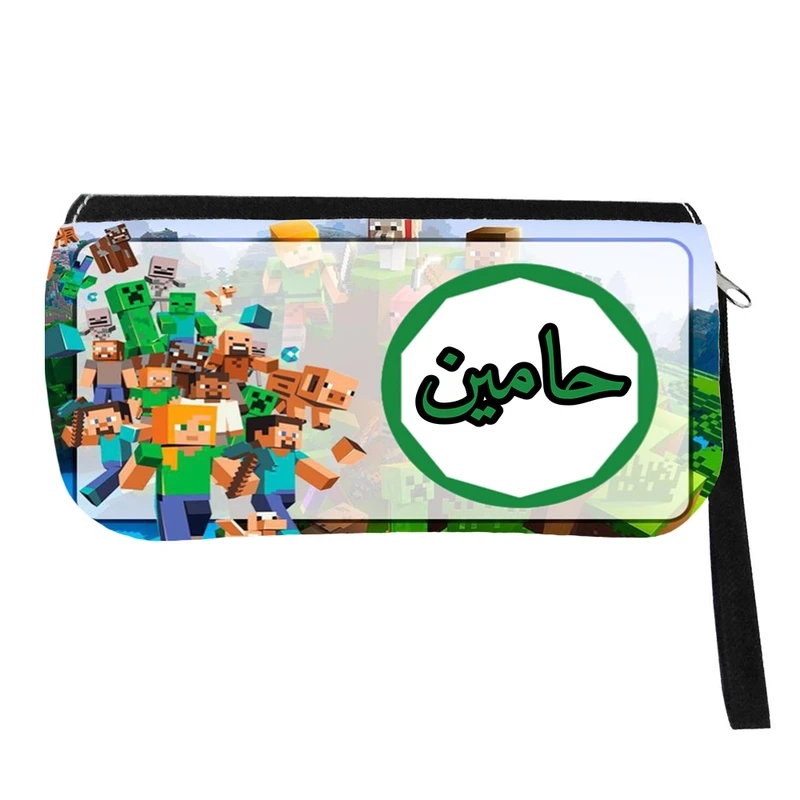 جامدادی مدل اسم شخصی طرح ماینکرافت اسم حامین کد 0569