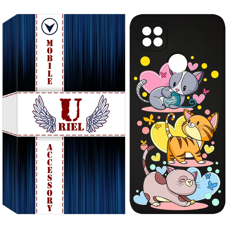 کاور یوریل مدل KSH کد 6 طرح گربه مناسب برای گوشی موبایل شیائومی Redmi 9C