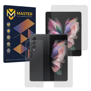 Master Resistant model Matte screen protector suitable for Samsung Galaxy Z Fold 3 mobile phone along with back protector