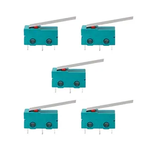 میکرو سوئیچ اهرم دار مدل 5A-125-250V بسته 5 عددی