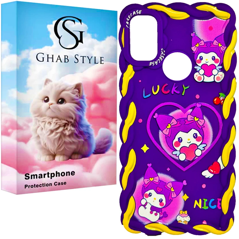 کاور قاب استایل مدل موجدار فانتزی مناسب برای گوشی موبایل سامسونگ Galaxy A21s