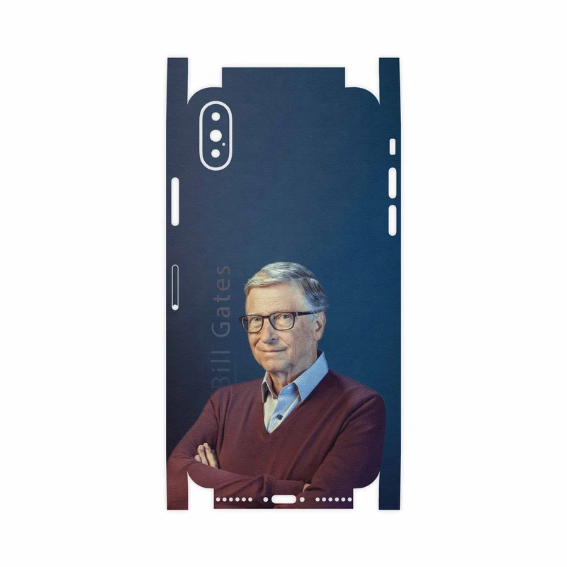 برچسب پوششی ماهوت مدل Bill Gates-FullSkin مناسب برای گوشی موبایل اپل iPhone X