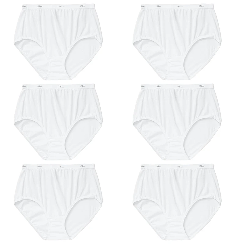 شورت زنانه هانس مدل briefs مجموعه 6 عددی