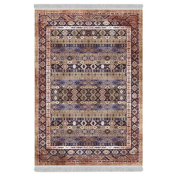 فرش پارچه‌ای دفه مدل فرشینه طرح مدرن کد 594