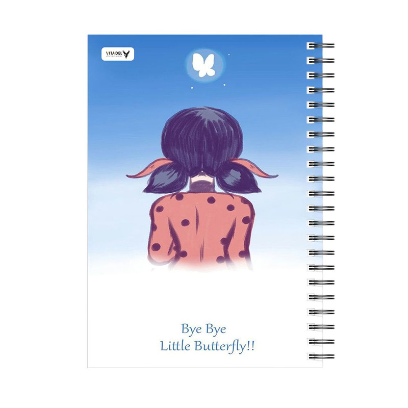 دفتر 120 برگ ویتادل طرح دختر کفش دوزکی مدل 2