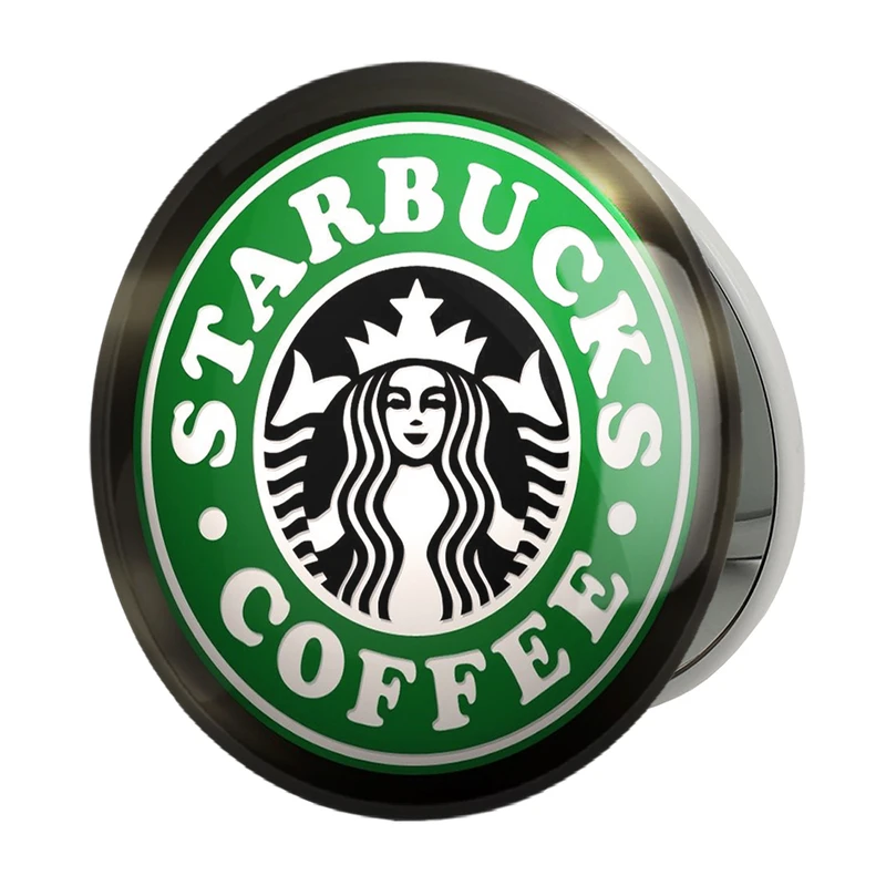 آینه جیبی خندالو طرح کافی شاپ قهوه مدل تاشو کد 27521 