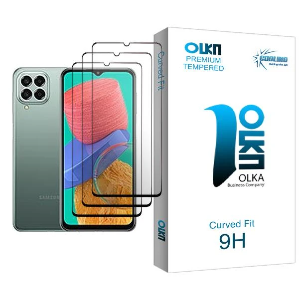 محافظ صفحه نمایش سرامیکی کولینگ مدل Olka Glass3 مناسب برای گوشی موبایل سامسونگ Galaxy M33 بسته سه عددی