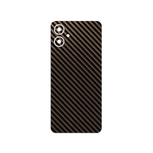 MAHOOT Glossy-Brown-Fiber Cover Sticker for Samsung Galaxy A06