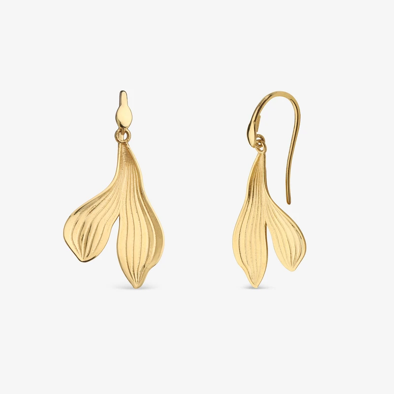 گوشواره عصایی طلا 18 عیار زنانه جواهری راز مدل R251/5