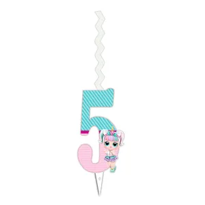 شمع مدل  عدد 5 طرح ال و ال سورپرایز کد 02