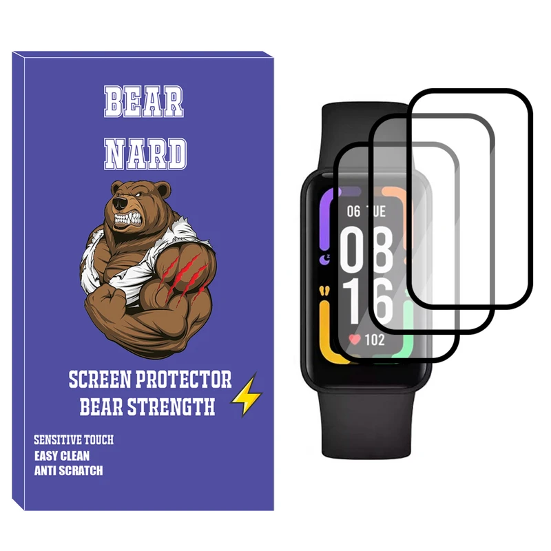 محافظ صفحه نمایش نانو برنارد مدل NBR مناسب برای ساعت هوشمند شیائومی Redmi Smart Band Pro بسته سه عددی