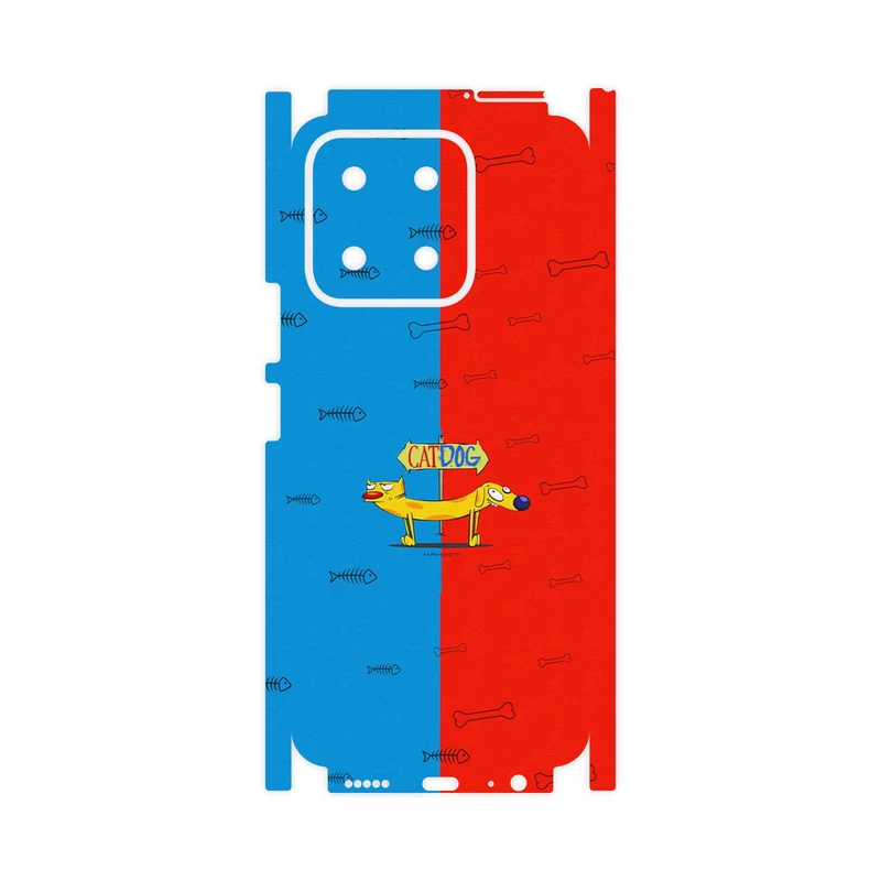 برچسب پوششی ماهوت مدل CatDog-FullSkin مناسب برای گوشی موبایل آنر X5b Plus