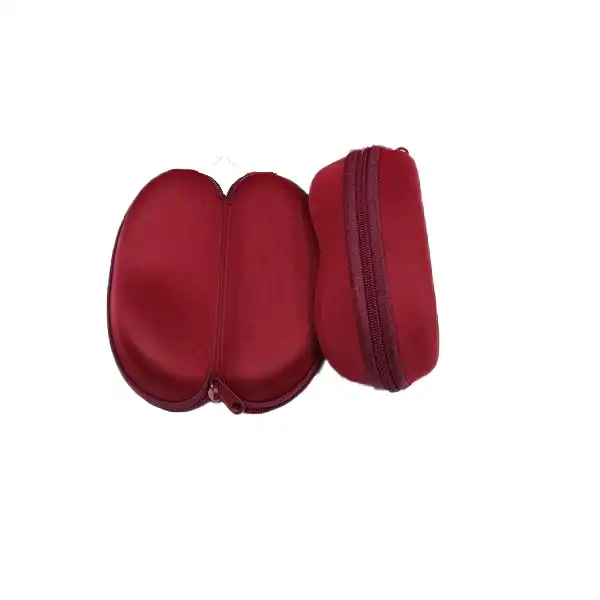 کیف عینک مدل زیپی کد 2 به همراه دستمال عینک