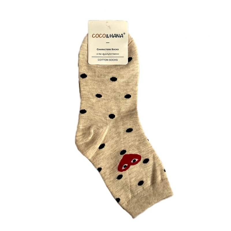 جوراب نیم ساق زنانه کوکو اند هانا مدل خال دار