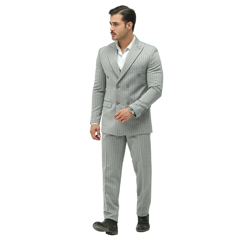کت و شلوار مردانه مدل دیپلمات دبل برس 1010