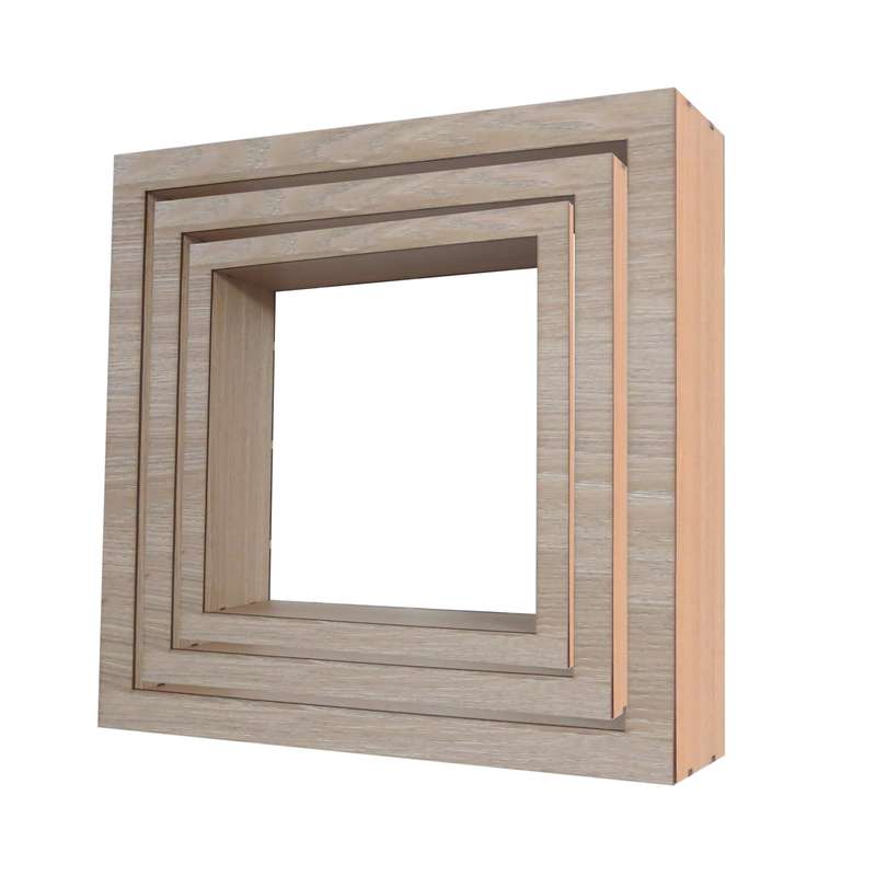 شلف دیواری مدل MDF  مجموعه 3 عددی