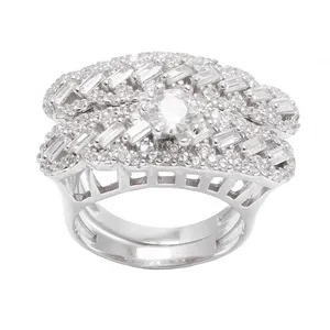 انگشتر نقره زنانه مدل GTA-302 مجموعه 2 عددی