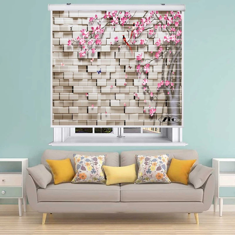 پرده زبرا زیو مدل سیلوئت 3D1198 سایز 150x150 سانتی متر