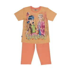 ست تی شرت و شلوارک دخترانه مدل ladybug کد K1