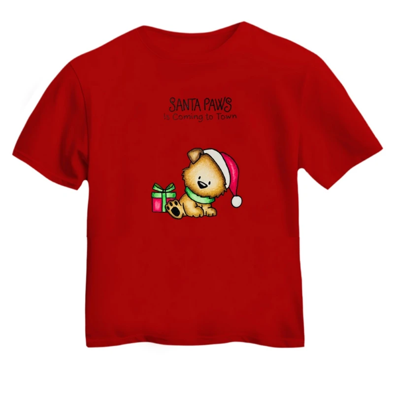 تی شرت آستین کوتاه بچگانه مدل خرس کریسمس کد 9