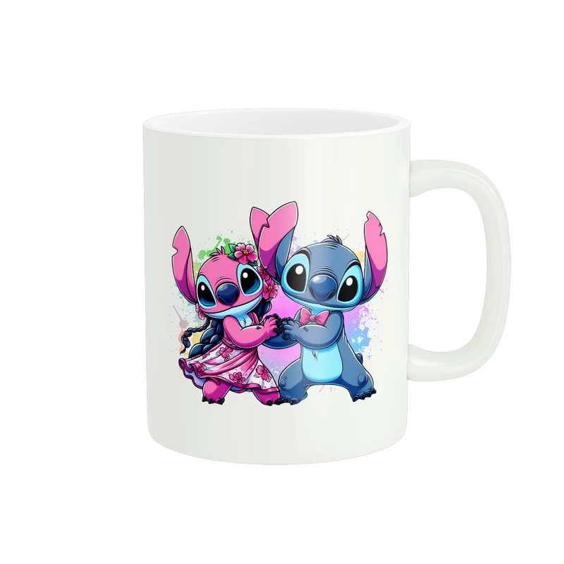 ماگ پادآفرین مدل کارتون استیچ و لیلو Stitch کد PM3926