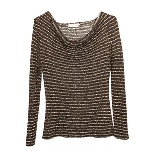 بلوز آستین بلند یقه شل زنانه مدل ساده