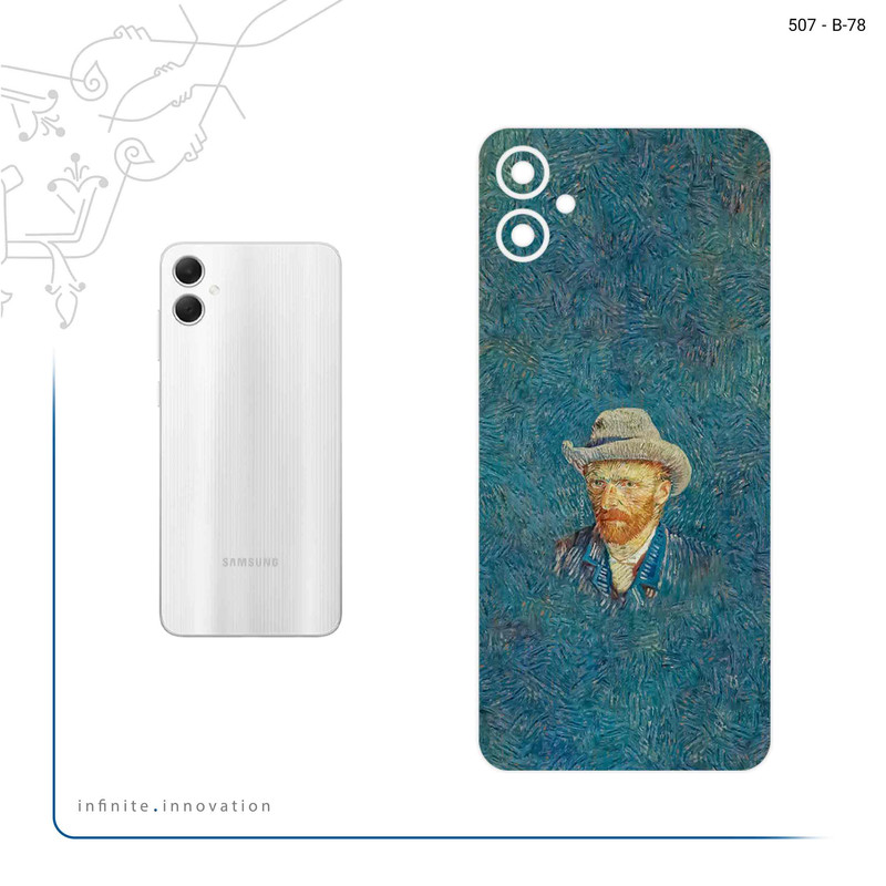 برچسب پوششی ماهوت مدل Self portrait with a gray felt hat مناسب برای گوشی موبایل سامسونگ Galaxy A05