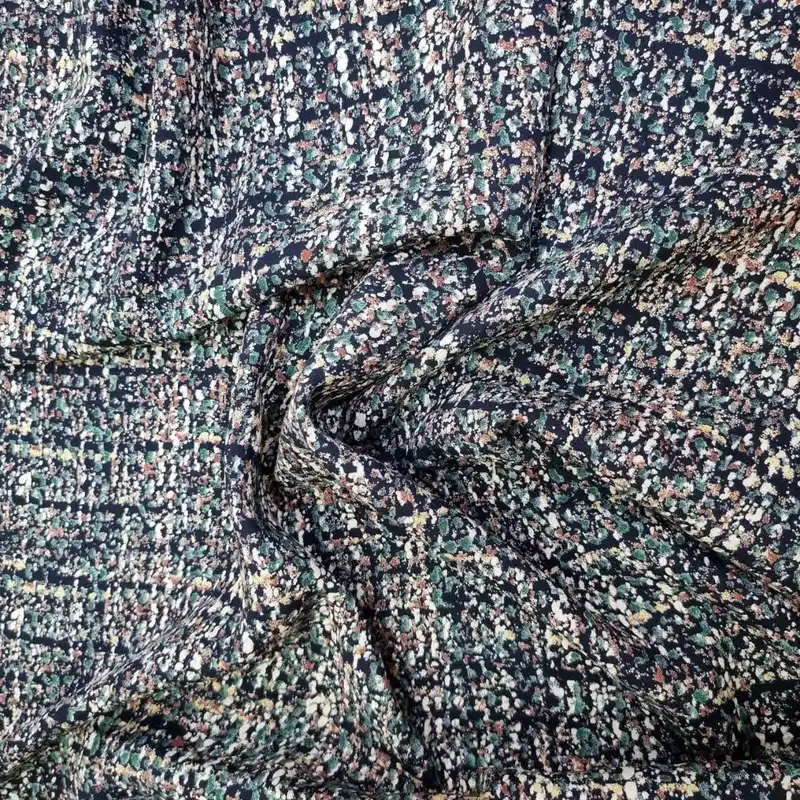 پارچه لباس مدل کودری نخی طرح لکه کد B8