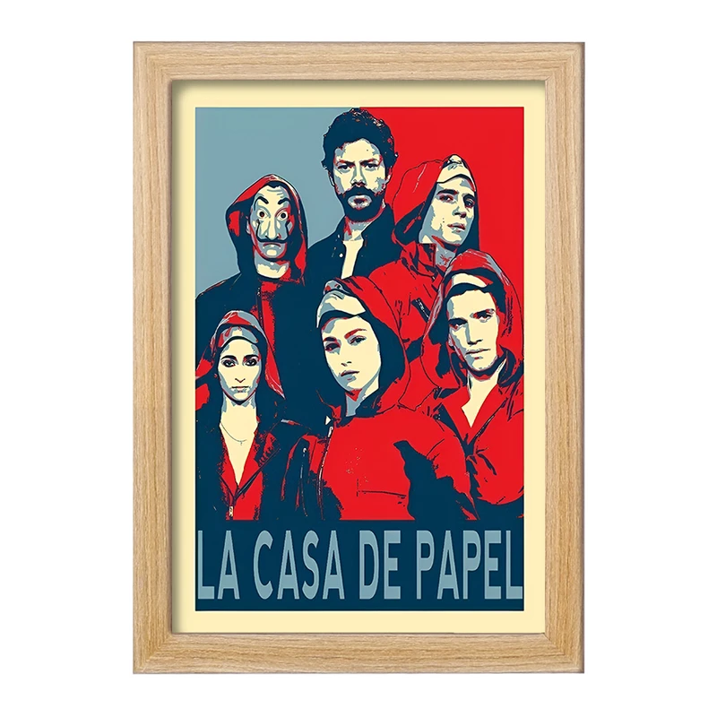 تابلو خندالو مدل خانه کاغذی (Money Heist) کد F6465