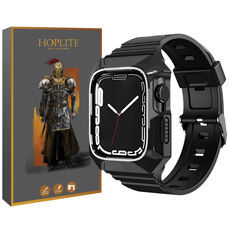 بند هاپلایت مدل Silicone B-Guard HL مناسب برای اپل واچ سری 7/8/9 سایز 45 میلیمتری