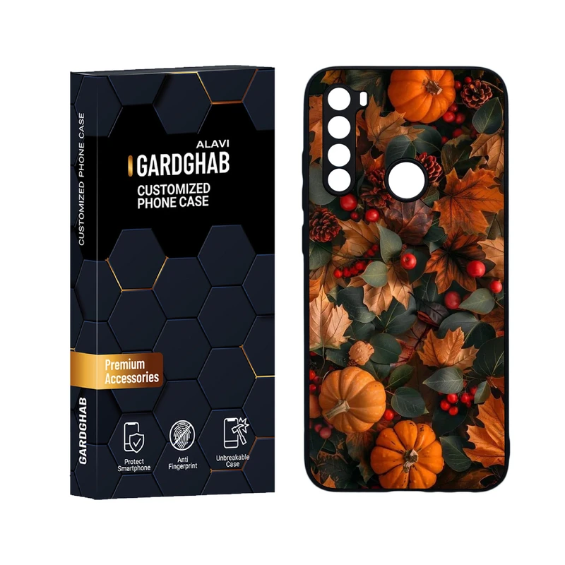 کاور گارد قاب علوی مدل دورژله ای هنری مناسب برای گوشی موبایل شیائومی Redmi Note 8