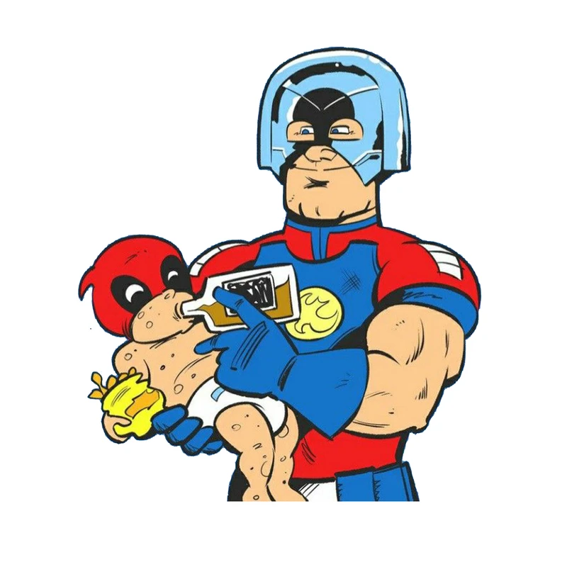 استیکر لپ تاپ و موبایل مدل سریال طرح صلح طلب دی سی Peacemaker DC کد 4529