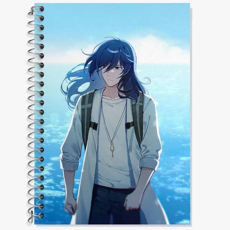 دفتر زبان 50 برگ خندالو مدل سه خط طرح سوتا انیمه سوزومه کد 28853