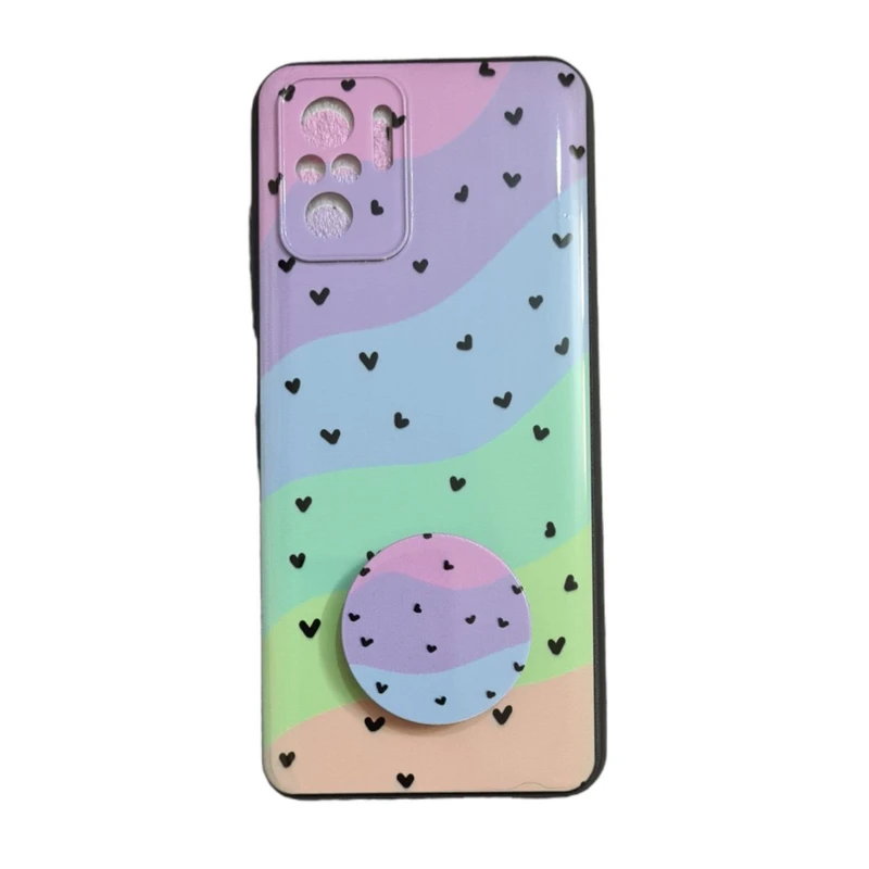 کاور طرح دخترانه کد 310 مناسب برای گوشی موبایل شیائومی Redmi Note 10/10S به همراه پاپ سوکت