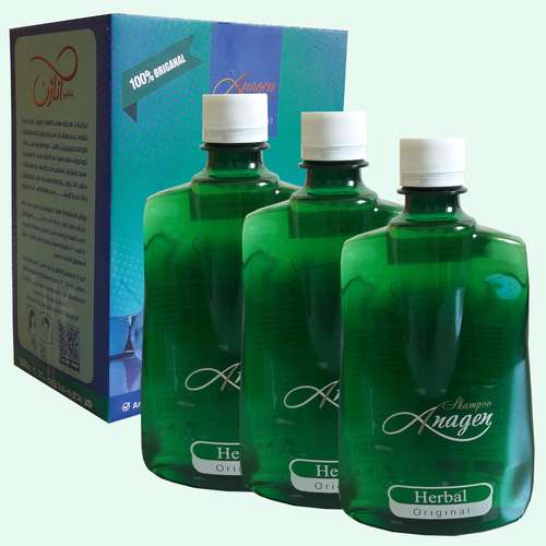 شامپو ضد ریزش مو اناژن مدل Herbal حجم 500 میلی لیتر بسته 3 عددی