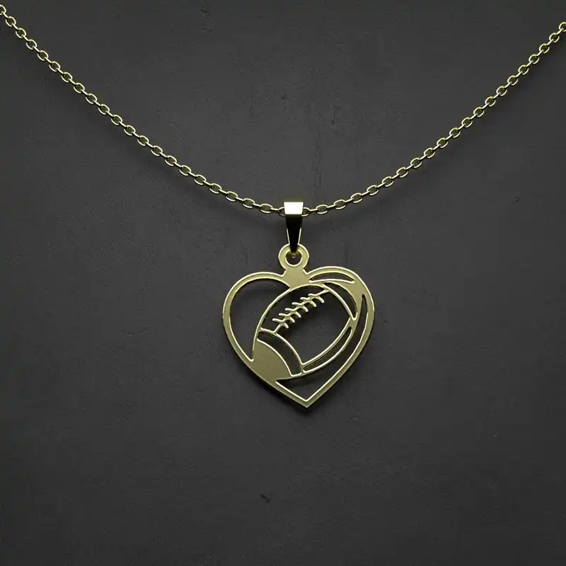 گردنبند طلا 18 عیار زنانه مدوپد مدل قلب کد JJ1026