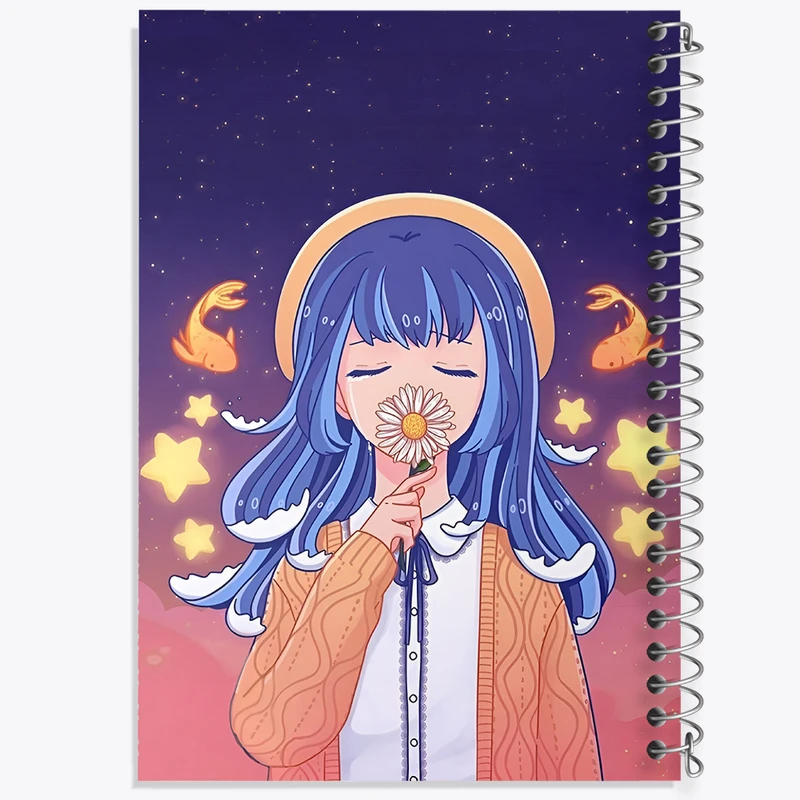 دفتر نقاشی 50 برگ خندالو طرح دخترانه کیوت کد N4121