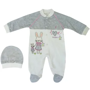 ست سرهمی و کلاه نوزادی مدل  Esa bebe