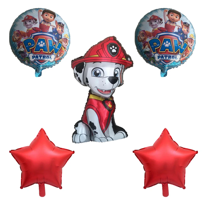 بادکنک فویلی طرح سگ های نگهبان مجموعه 5 عددی