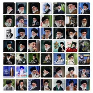 مگنت خندالو طرح تصویر رهبر مدل مربعی کد 25 مجموعه 49 عددی