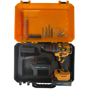 مجموعه 50 عددی دریل پیچ گوشتی چکشی شارژی 10 میلی متری 208 ولت جاب مدل JB-208 Twin ELBO