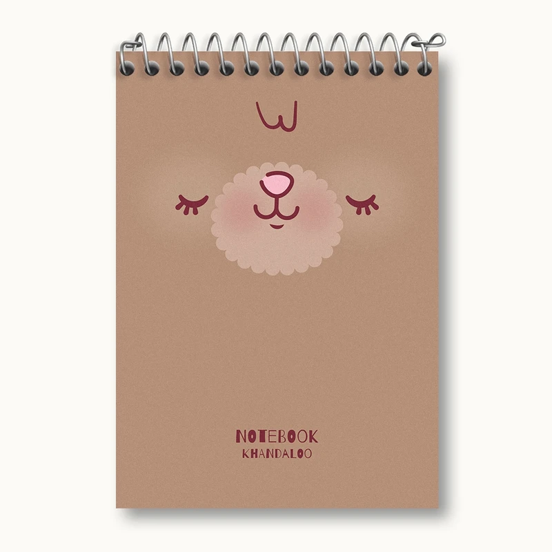 دفتر یادداشت 50 برگ خندالو مدل لاما کیوت کد N1562