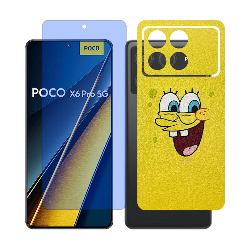 محافظ صفحه نمایش آنتی بلو گلس مدل Together مناسب برای گوشی موبایل شیائومی Poco X6 Pro به همراه برچسب پوششی