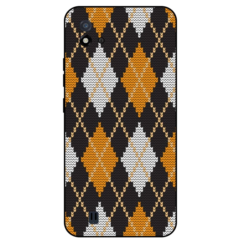 کاور مگافون طرح بافت مدل 8104 مناسب برای گوشی موبایل ریلمی C20  