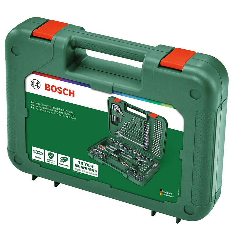 جعبه آچار و سرپیچ گوشتی بوش مدل فوق حرفه ای Pro Box 132 Bit مجموعه 132 عددی