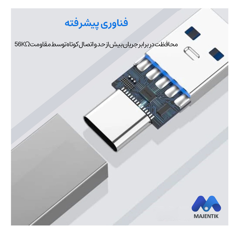 مبدل USB-C به USB مجنتیک مدل CU4